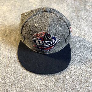 Detroit Pistons Gray NBA Hardwood Classics‎ Hat Snapback Cap Athleisure Sports
